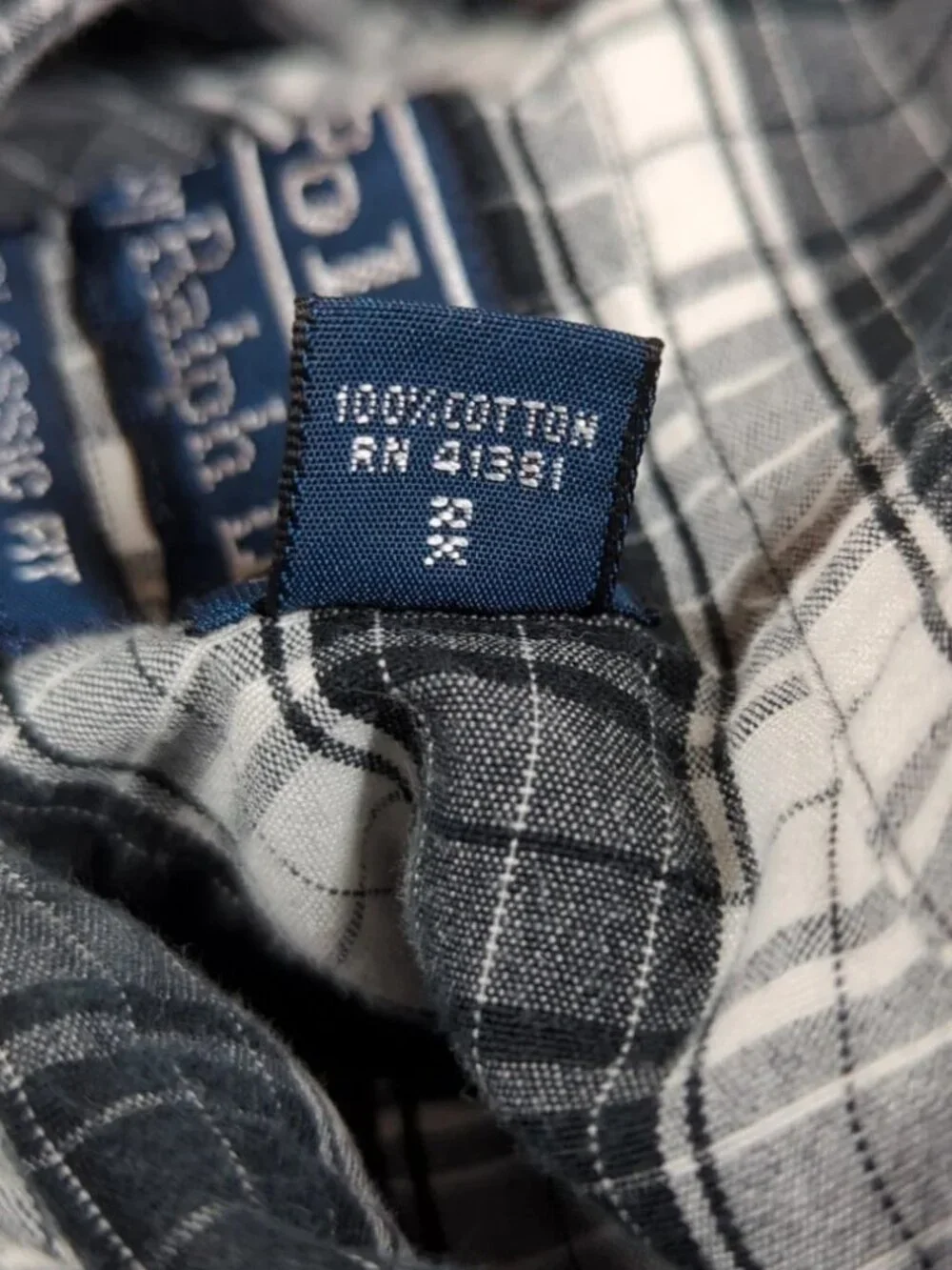 Polo Ralph Lauren Shirt Men's Large Plaid Long Sleeve Classic Fit Button Up